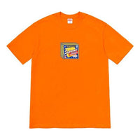 Supreme FW19 Week 7 Cheese Tee Printing Short Sleeve Unisex Orange SUP-FW19-760