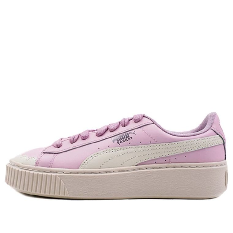 (WMNS) PUMA Basket Platform Scallop 'Pink' 366723-02