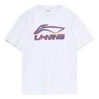 Li-Ning Logo Alphabet Contrasting Colors Casual Tee 'White' AHSP495-11