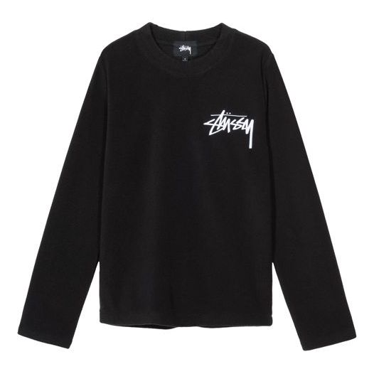 Stussy Terra Polar Fleece Classic logo Unisex Black 214513