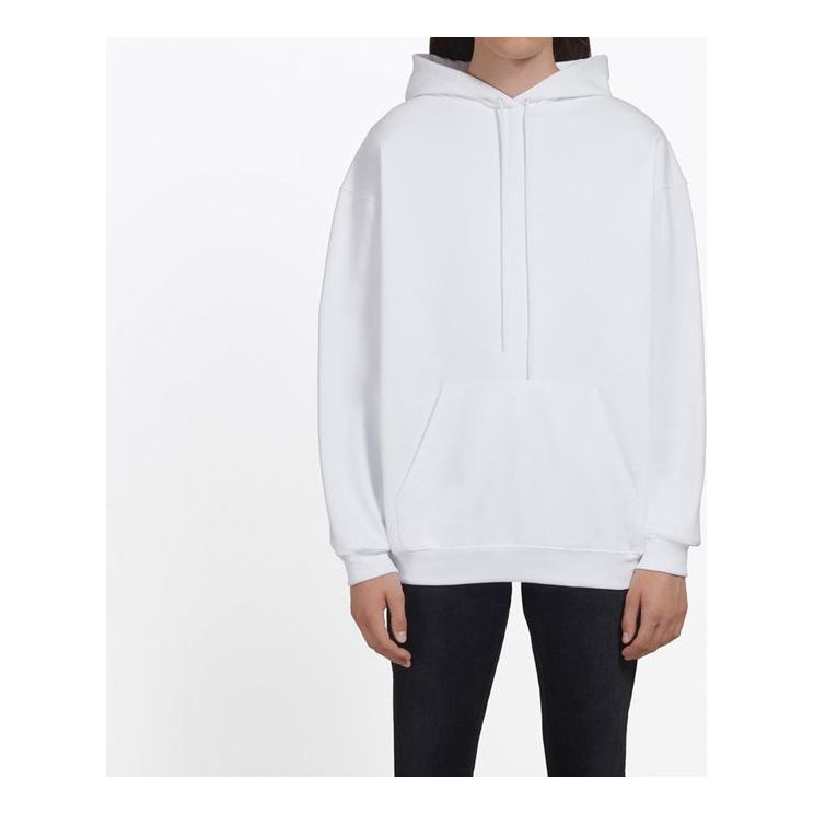 Men's Balenciaga Back Large Logo Solid Color Printing White 508184TYK549000