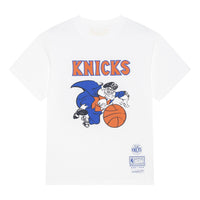 Mitchell & Ness x NBA New York Knicks Basic Logo T-shirt 'White' MNJYSST230161-WHITE