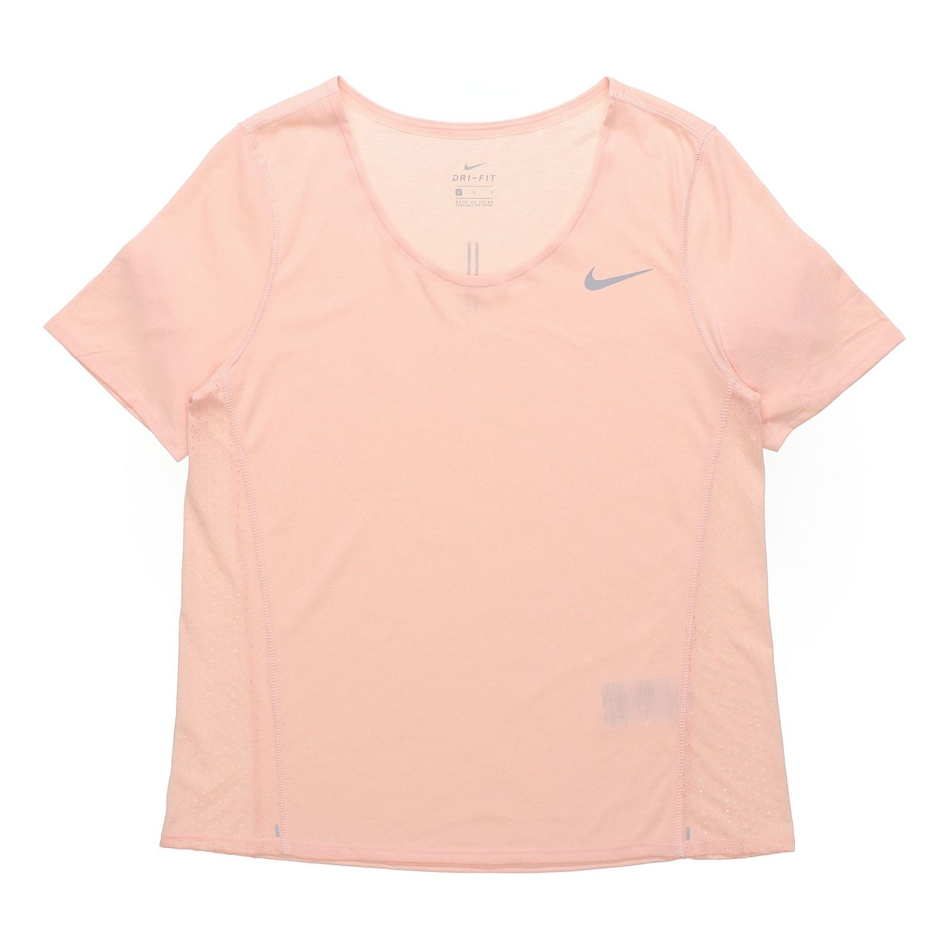 (WMNS) Nike City Sleek Dri-FIT Moisture Conduction Quick Dry Running Short Sleeve Washed Coral Red T-Shirt CU3235-664