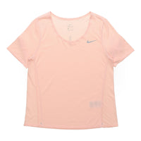 (WMNS) Nike City Sleek Dri-FIT Moisture Conduction Quick Dry Running Short Sleeve Washed Coral Red T-Shirt CU3235-664