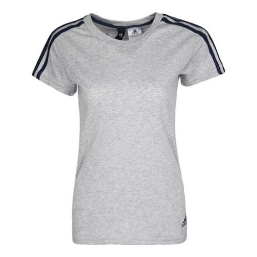 (WMNS) adidas Blue Stripe Short Sleeve Gray S97186