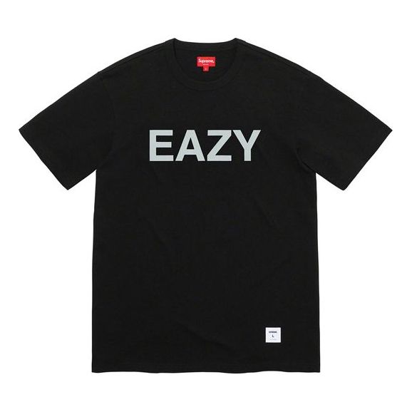 Supreme SS20 Week 1 Eazy S/S Top Alphabet Short Sleeve Unisex Black SUP-SS20-223