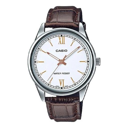 CASIO Quartz Waterproof Mens White Analog MTP-V005L-7B3U2021