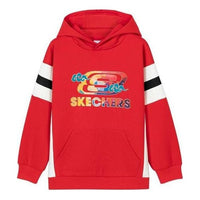 (GS) Skechers CNY Series Logo Printed Hoodie 'Red Black' L121B017