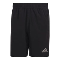 Men's adidas Stripe Logo Printing Casual Straight Shorts Japanese Version Black HC3068