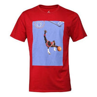 Air Jordan slamdunk Photo Printing Sports Short Sleeve Red 915935-687
