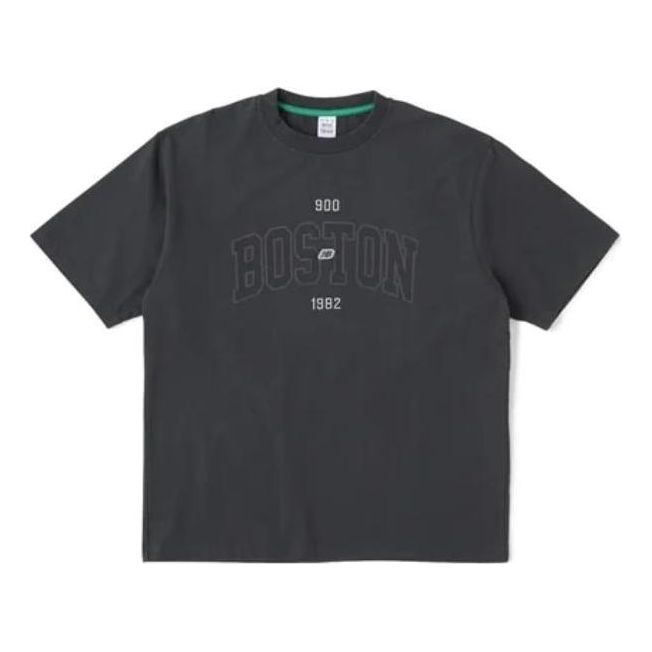 New Balance 900 Boston Logo Print T-shirt Asia Sizing 'Phantom' AMT35149-PHM