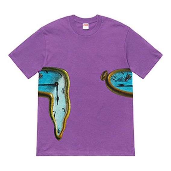 Supreme SS19 The Persistence of Memory Purple Tee SUP-SS19-707