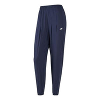 (WMNS) Skechers Sport Logo Printed Woven Pants 'Navy' P223W072-02MZ