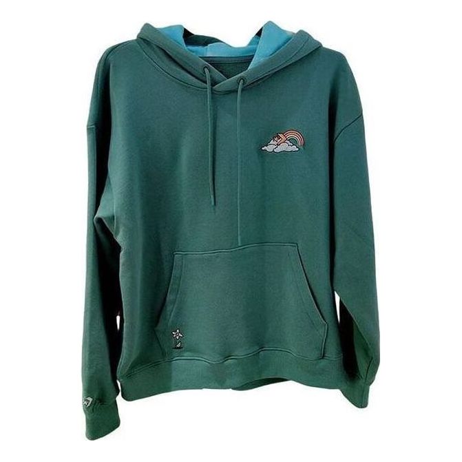 Converse Rainbow Cloud Graphic Pullover Hoodie Asia Sizing 'Green' 10025518-A02