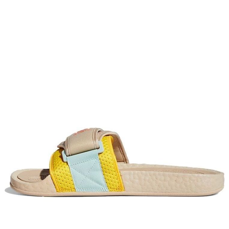 adidas originals Chancletas Hu Slippers Brown/Yellow FZ2231