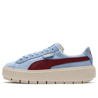 (WMNS) PUMA Platform Trace Corduroy Casual Shoes Blue 366977-03