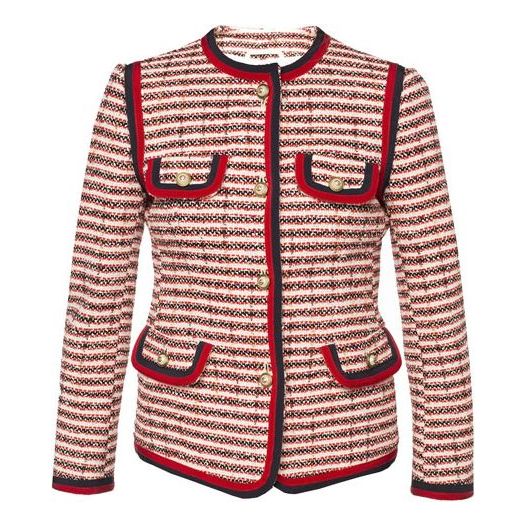 (WMNS) Gucci Stripe Jacket Red 482665-ZKM24-9381