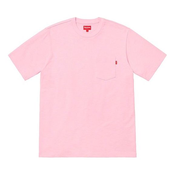 Supreme SS19 S/S Pocket Tee Pink Short Sleeve Unisex SUP-SS19-111