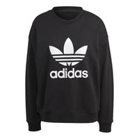 (WMNS) adidas Trefoil Crew Sweatshirt 'Black' IB7431