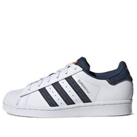 (GS) adidas originals Superstar 'White Blue Yellow' H04025