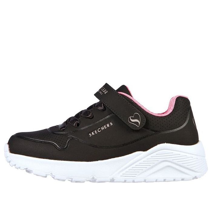 (GS) Skechers Uno Lite 'Black Pink' 310451L-BKRG