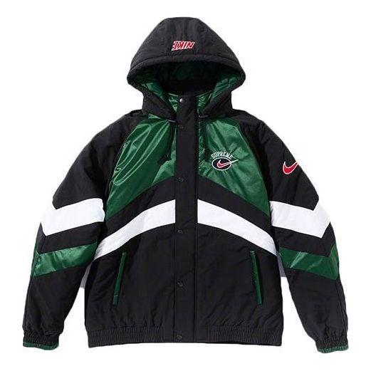 Supreme x Nike Hooded Sport Jacket 'Black Green White' SUP-SS19-10138