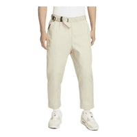 Men's Nike Solid Color Lacing Sports Pants/Trousers/Joggers Creamy White DM5548-206