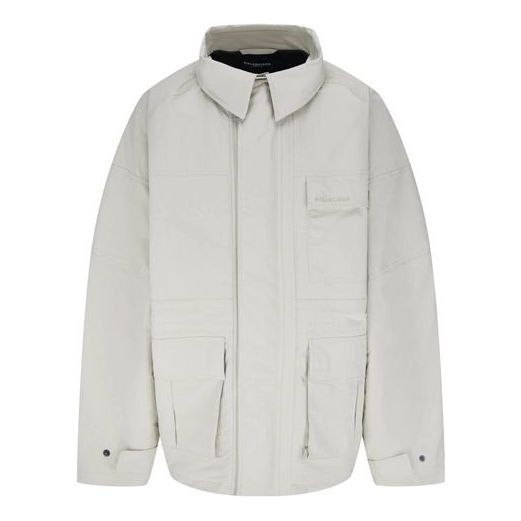 Balenciaga Technical Ripstop Parka Jacket 'Beige' 663039TKO319710