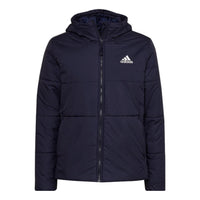 adidas BSC 3-Stripes Hooded Insulated Jacket Asia Sizing 'Blue' HG6270