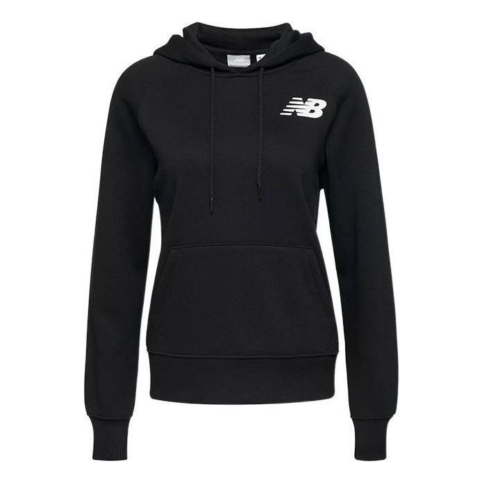 (WMNS) New Balance Core Fleece Hoodie Asia Sizing 'Black' WT83817-BK