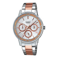 CASIO Watch Gold Silver Watch Stainless Steel Strap Analog LTP-2087RG-7AV