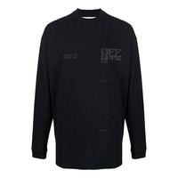 Off-White SS21 Logo Printing Long Sleeves Black OMAB032S21JER0031010