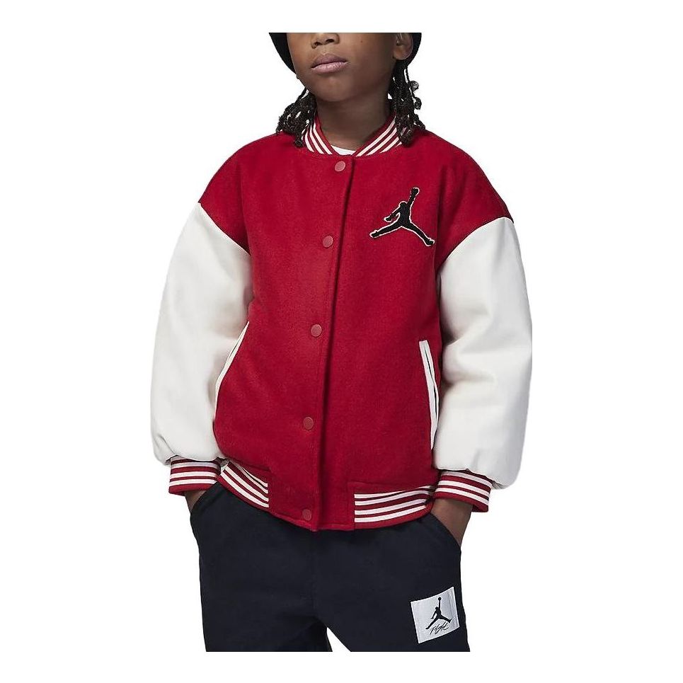 (PS) Air Jordan Varsity Logo Jacket 'Red White' FV6042-687