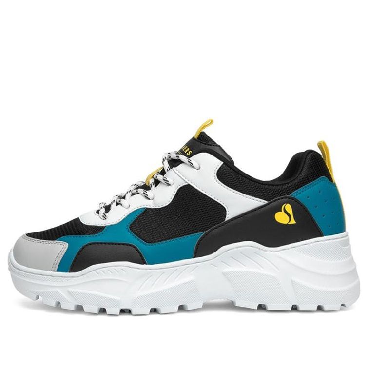 (WMNS) Skechers B-Rad Running Shoes White/Black/Blue 155056-BKYB