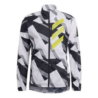adidas Terrex Outdoor Sports Stand Collar Jacket Gray White Colorblock GJ7618