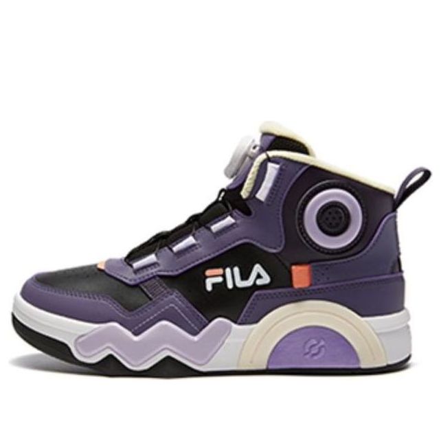 (GS) FILA Memphis Board Skate Shoes 'Black Purple' K15G341306FBC