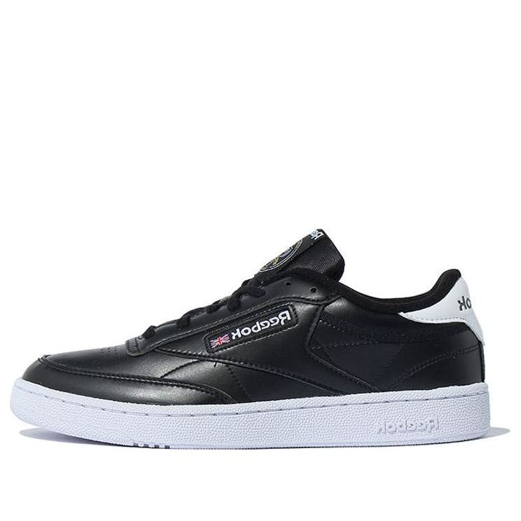 Reebok Club C 85 Black White Low Tops Skateboarding Shoes 'Black White' FZ4439