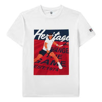 FILA MENS Athletics Tennis Printed Short Sleeve White A11M123112F-WT