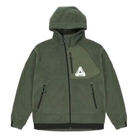 Palace FW21 Polar Fleece Asymmetric Jacket 'Green' P21JK060