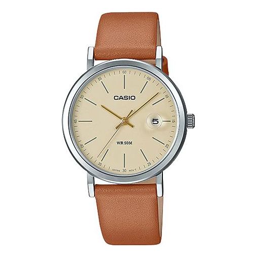 CASIO Vintage Leisure Band Brown Analog LTP-E175L-5EV