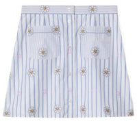 (WMNS) Gucci Interlocking G And Flower Print Skirt 'White Light Blue' 781768-ZAQFC-9241