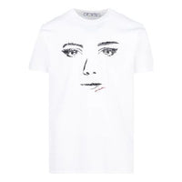 Off-White Sketch Printing Short Sleeve White Unisex OMAA027E20JER0170110