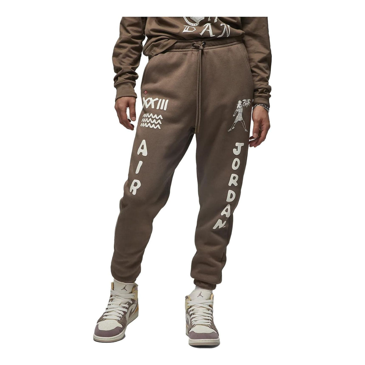 Air Jordan Artist Series by Umar Rashid Flight Sweatpants Asia Sizing 'Palomino' DV7570-274