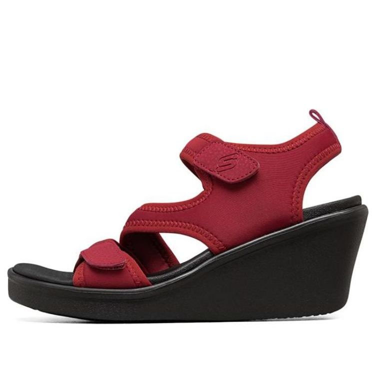 (WMNS) Skechers Meditation Sandals 'Red' 33213-RED