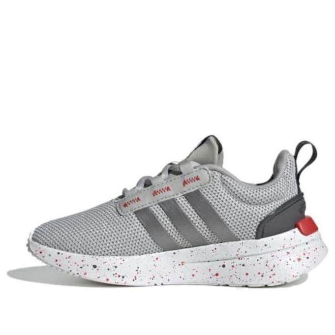 (GS) adidas Racer TR21 'Grey Red Speckled' HP6171