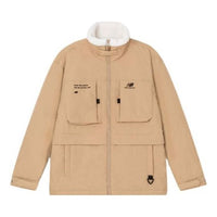 New Balance Logo Warm Jacket Asia Sizing 'Khaki White' 5QC44293-BEI