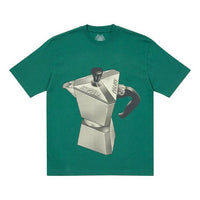 PALACE Nein Tea Green Metallic Coffee Pattern Short Sleeve Unisex P20TS249
