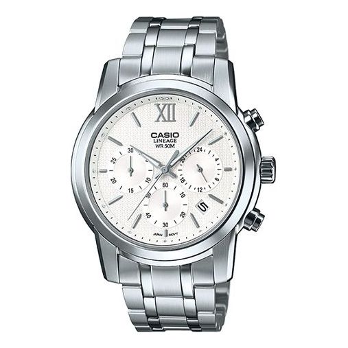 Casio Lineage Analog Steel Strap Watch 'Silver' LIN-500D-7AV