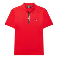FILA Logo Printing Breathable Short Sleeve Polo Shirt Red F11M021116F-RD