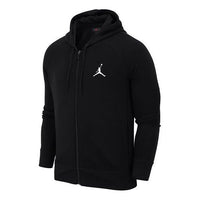 Air Jordan Fleece Lined hooded Zipper Sports Jacket Black AA5583-010